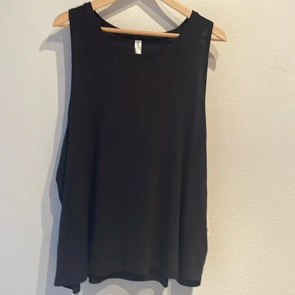 🆕 Athleta Well Rested Ribbed Sleep Tank, Black - Picture 3 of 8